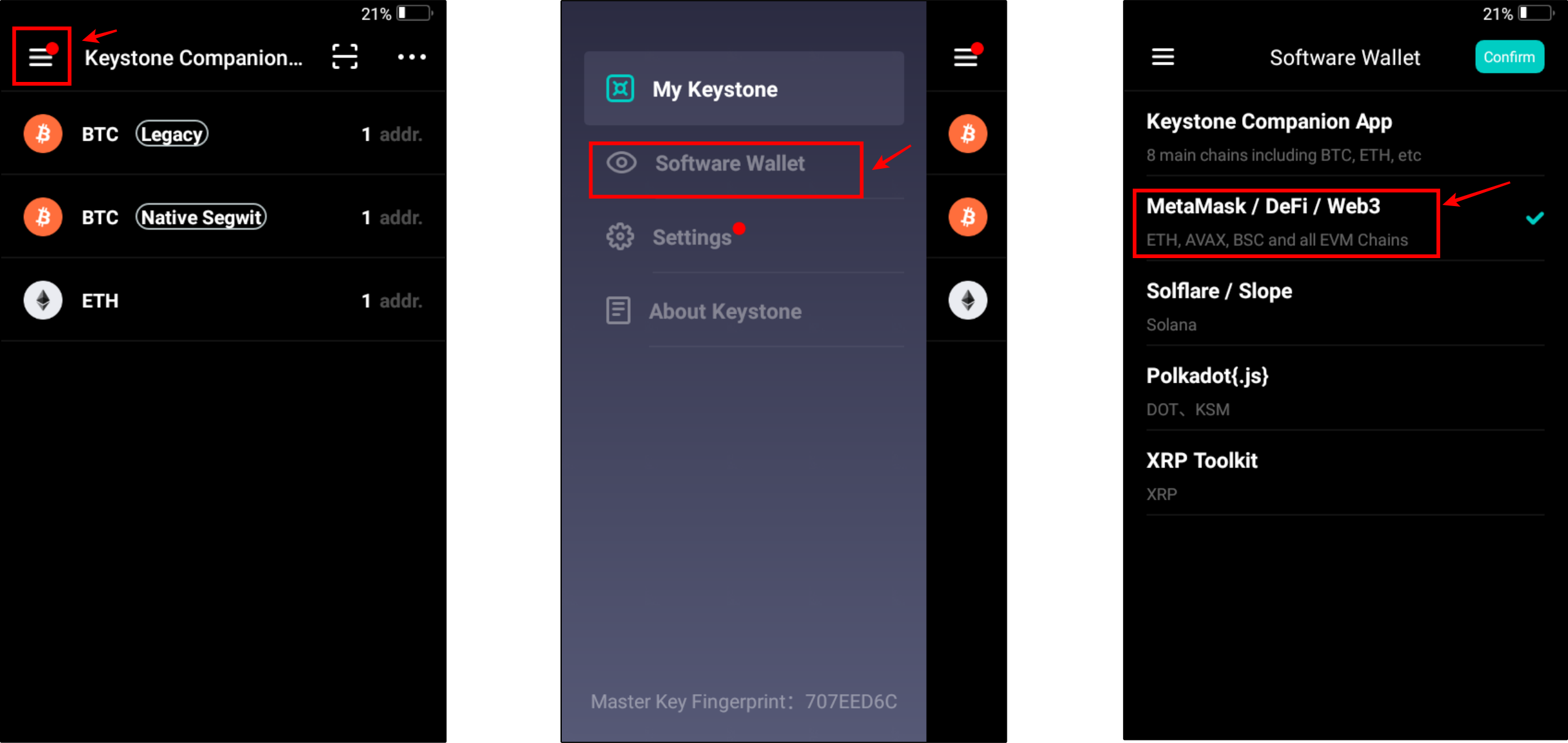 Keystone-MetaMask Mobile-4